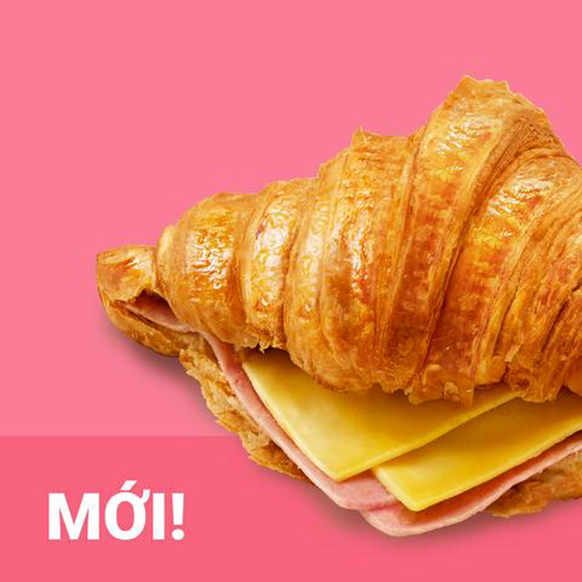 Hình ảnh Bánh croissant ham - cheese
