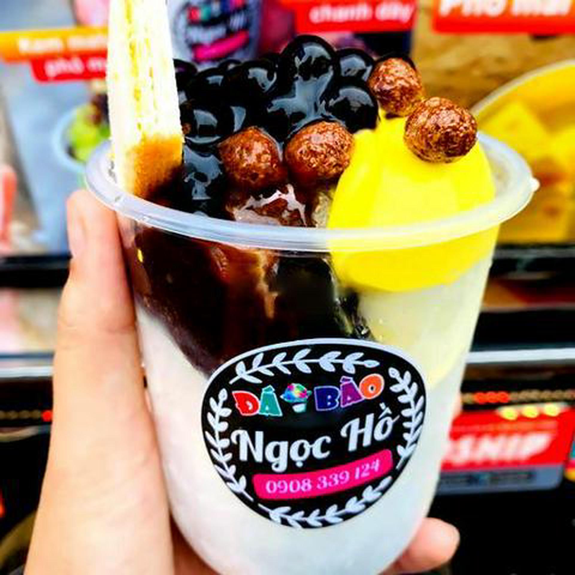 Hình ảnh Đá bào mix milo - phô mai