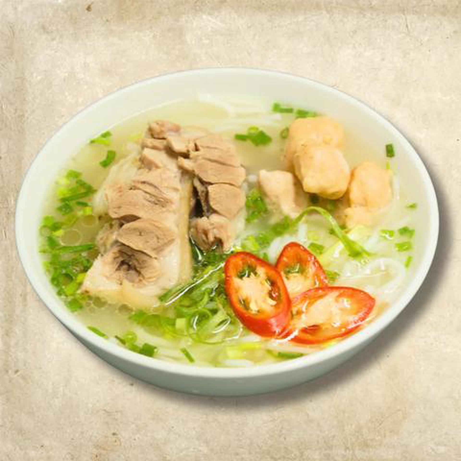 Hình ảnh Bún thịt bắp giò - mọc viên