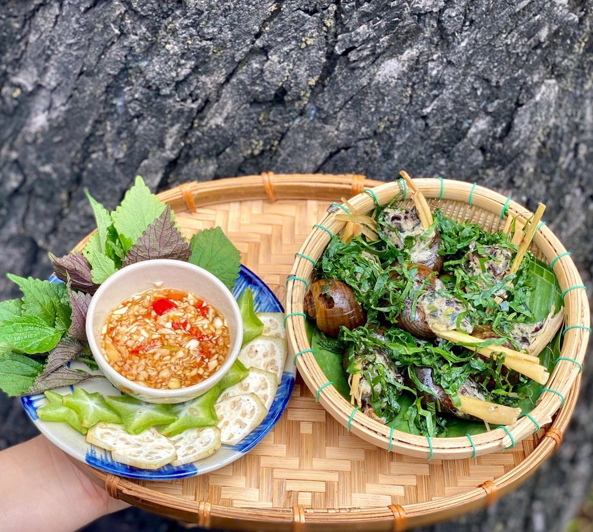 Hình ảnh Ốc nhồi thịt hấp sả