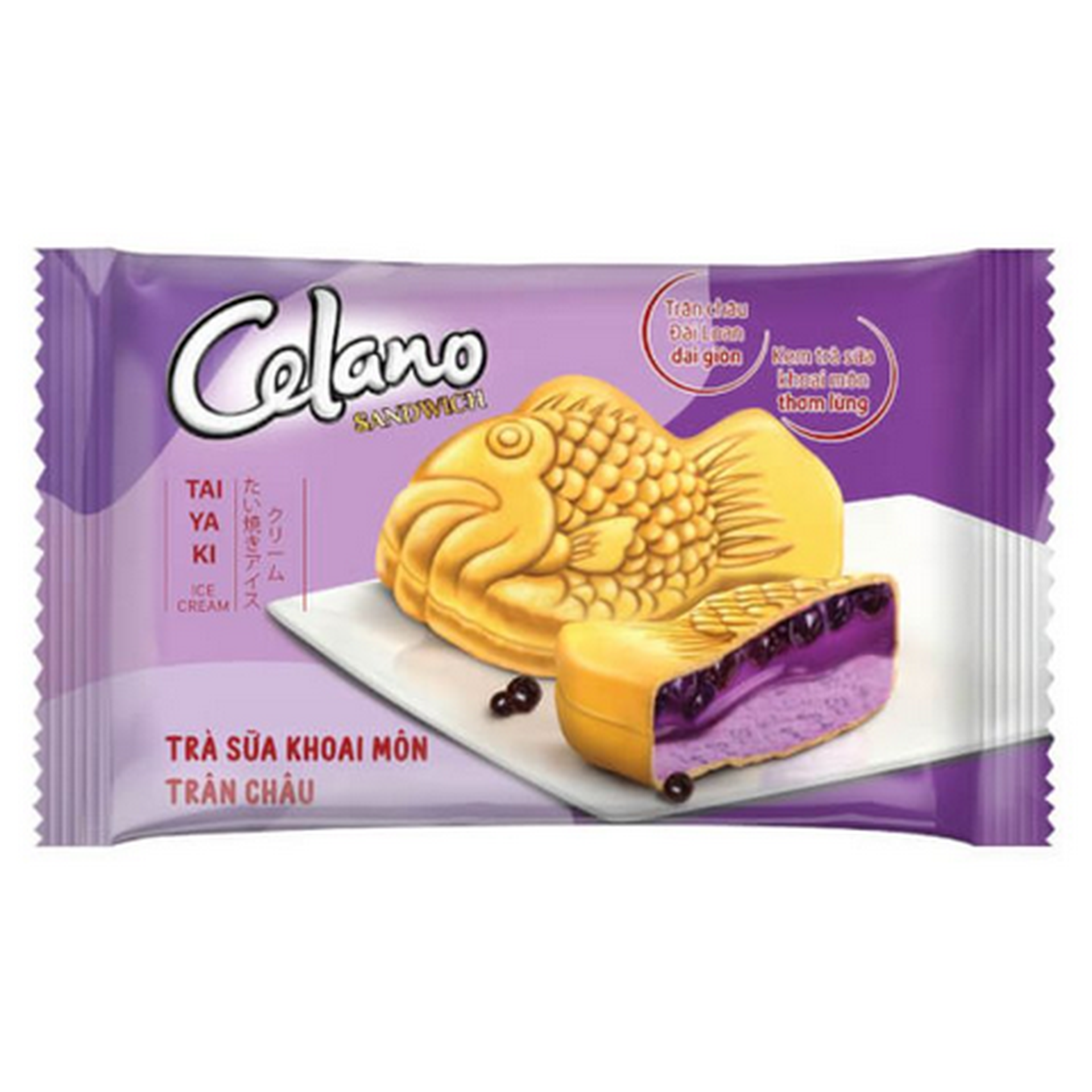 Hình ảnh Kem bánh cá Celano trà sữa khoai môn 100ml