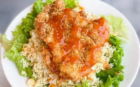 Hình ảnh Cơm Gà Rút Xương Chiên Xù & Hamburger 1454