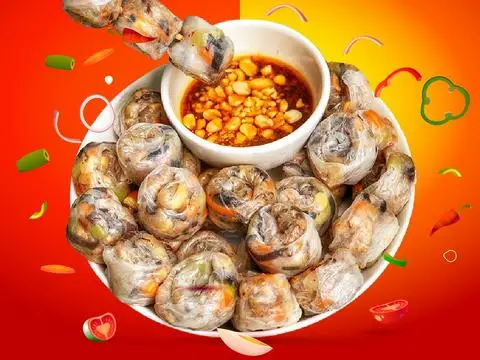 Hình ảnh Bánh Tráng Lụi Sốt Mắm Me