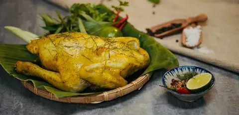 Hình ảnh Gà Luộc,  Gà Ủ Muối - Trung Văn