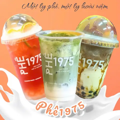 Hình ảnh Phê 1975 - Matcha Latte, Trà Sữa Socola & Trà Đào Cam Sả - Khương Thượng