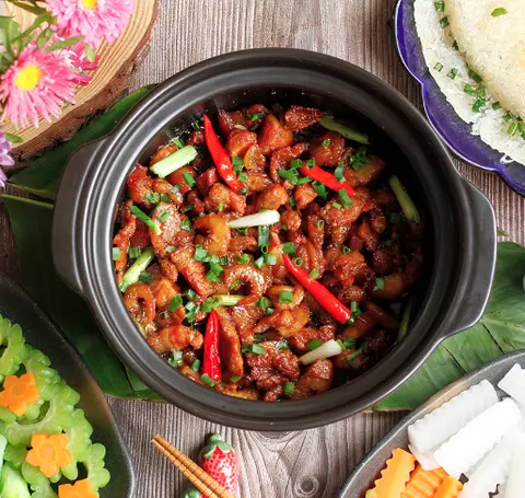 Hình ảnh Cơm Cháy Kho Quẹt Thức - Sư Vạn Hạnh