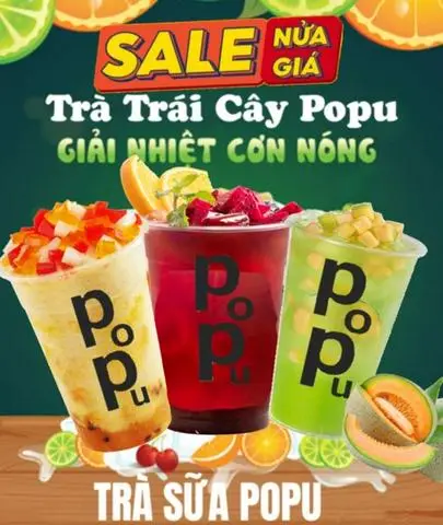 Hình ảnh Trà Trái Cây Tươi Popu & Trà Sữa- Lê Quang Định