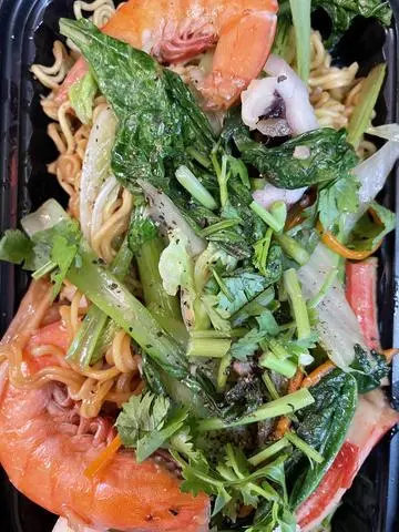Hình ảnh mì xào hải sản