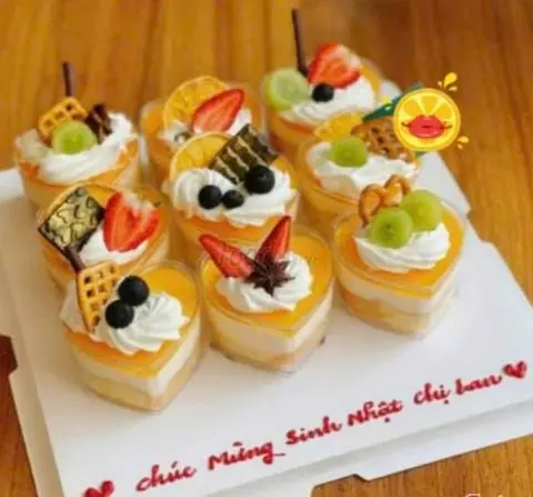 Hình ảnh Báng cupcake ly tim 09 (Giao vị NGẪU NHIÊN)