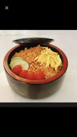 Hình ảnh Cơm Chiên Cá Hồi Têri và Trứng Sợi + Soup Miso