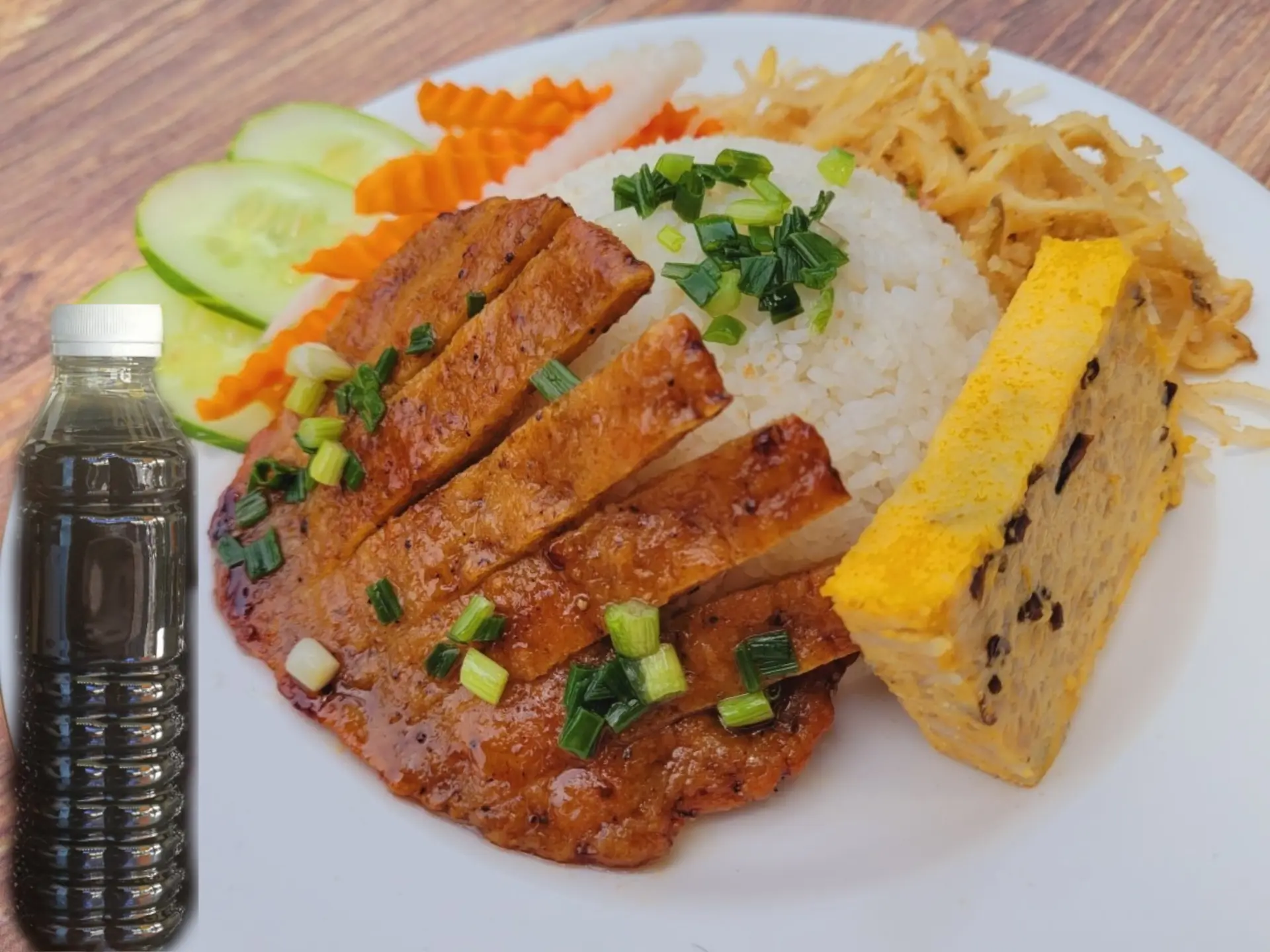 Hình ảnh COMBO CƠM TẤM + NƯỚC RONG BIỂN