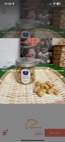 Hình ảnh Hạt Điều Sống Nguyên Hạt Hủ 150gram