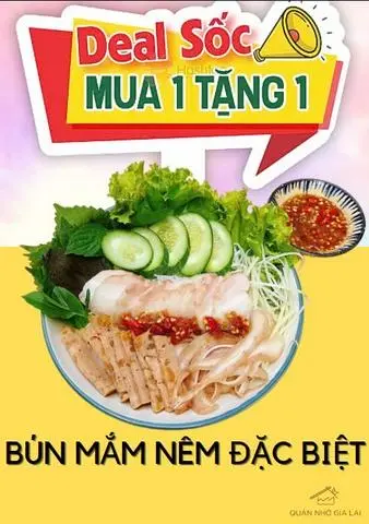 Hình ảnh Bún Mắm Nêm đặc biệt + trà chanh tắc