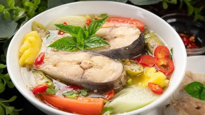 Hình ảnh cơm canh chua cá 