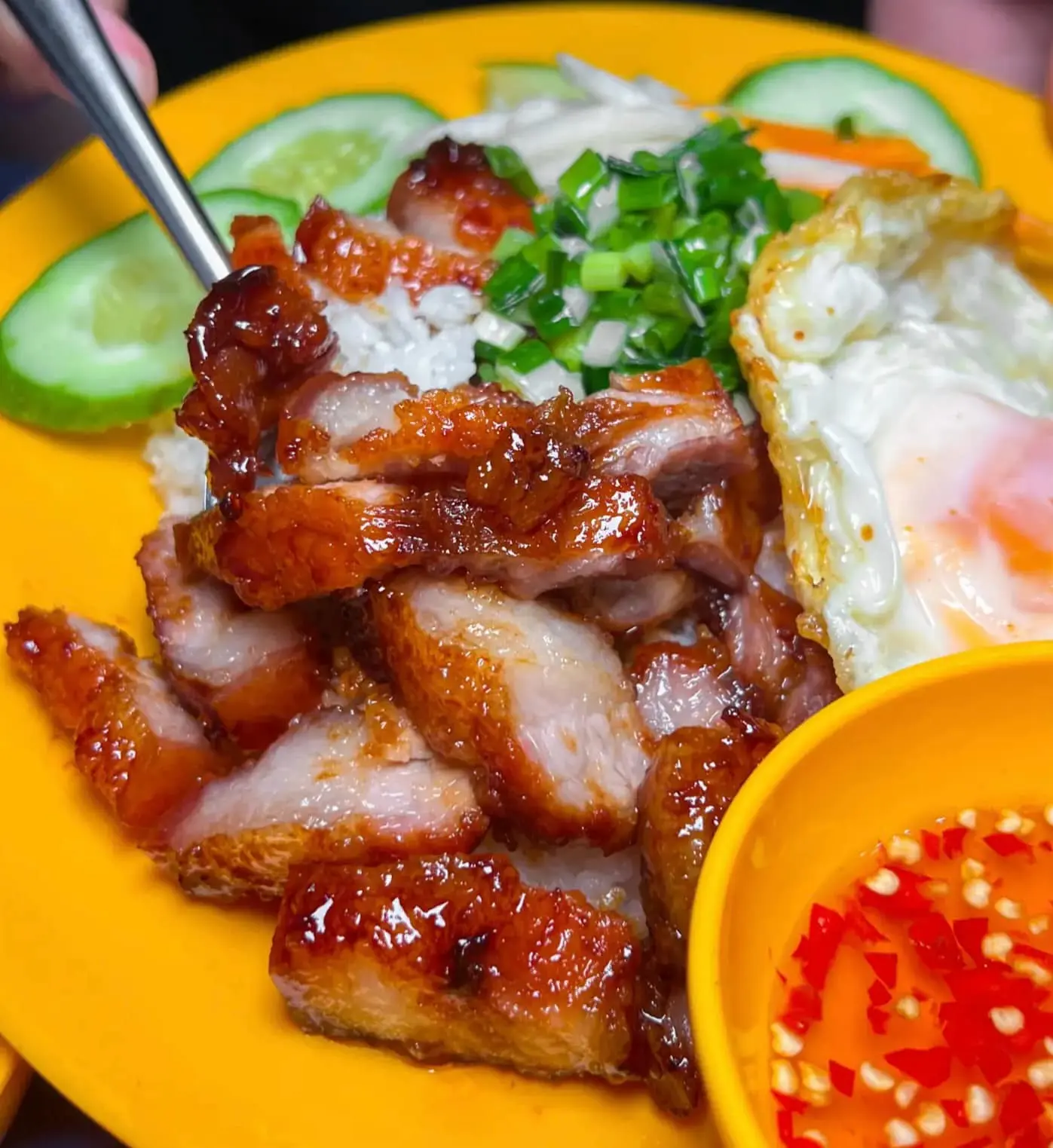 Hình ảnh CƠM THỊT BA RỌI- ỐP LA