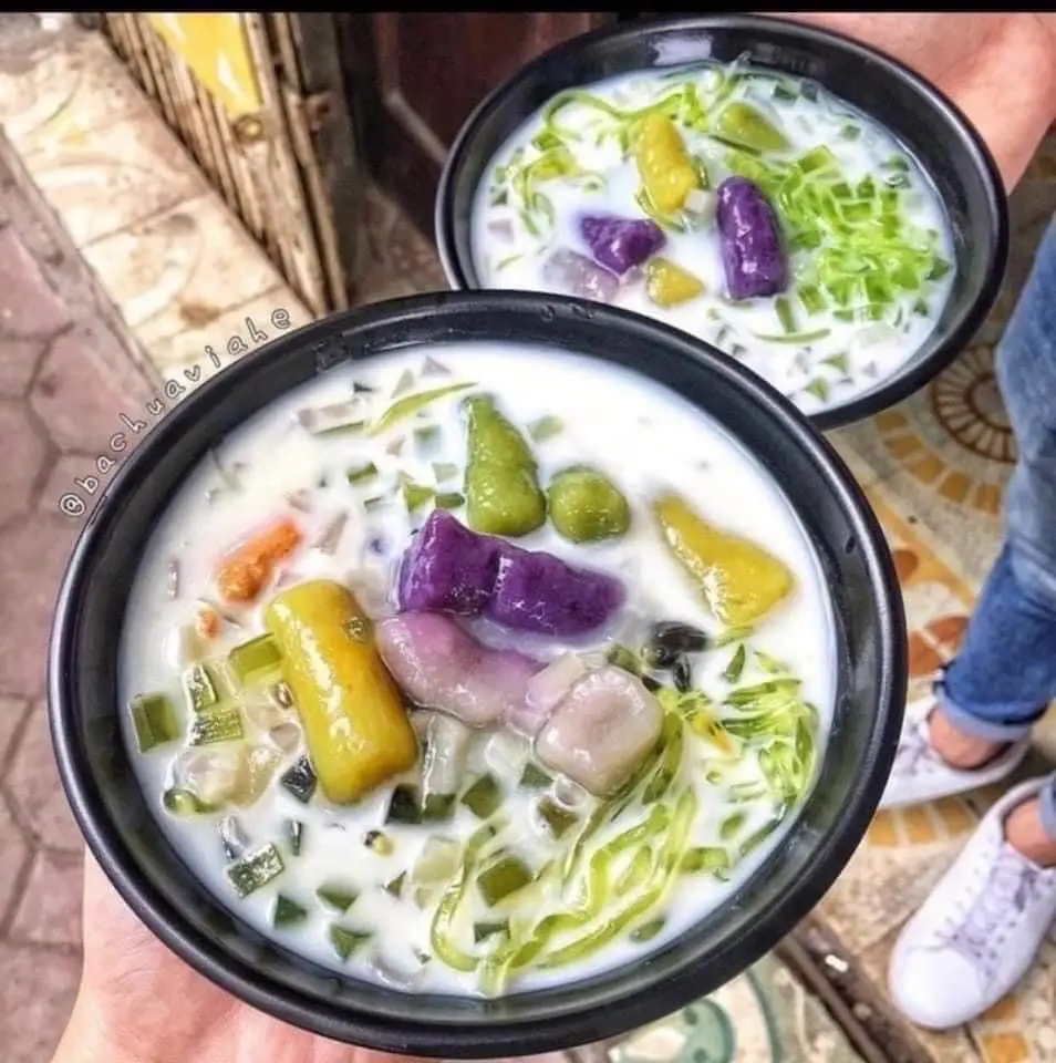 Hình ảnh chè khoai dẻo sầu riêng