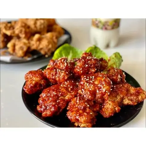 Hình ảnh gà viên sốt cay 