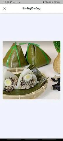 Hình ảnh Bánh giò nhân thịt 2 trứng cút