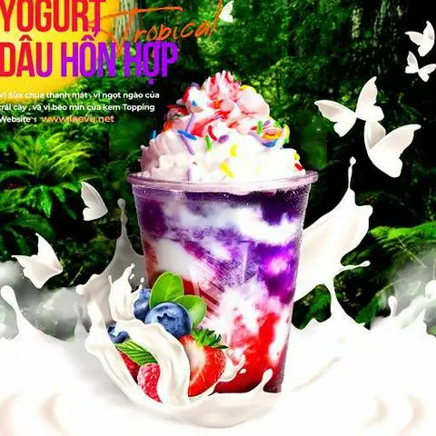 Hình ảnh Yogurt Dâu hỗn hợp