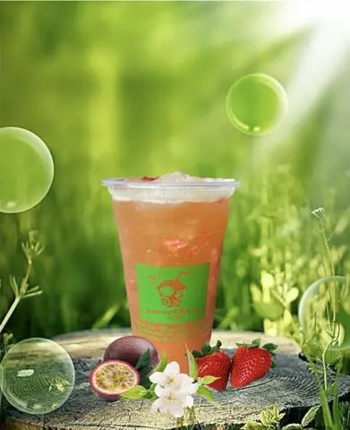 Hình ảnh Trà dâu chanh dây (ly 700ml)