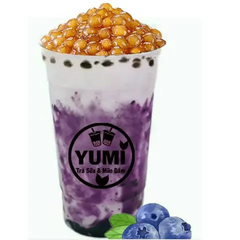 Hình ảnh Trà Sữa Việt Quất Tươi Dầm (Size 700ml)