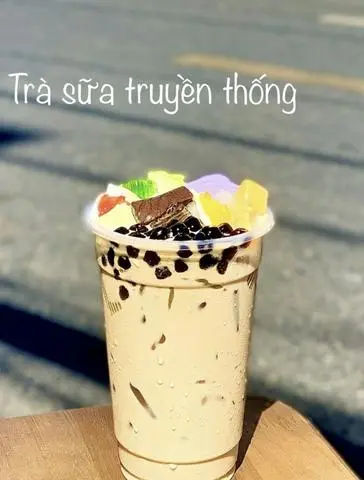 Hình ảnh Trà sữa truyền thống full topping