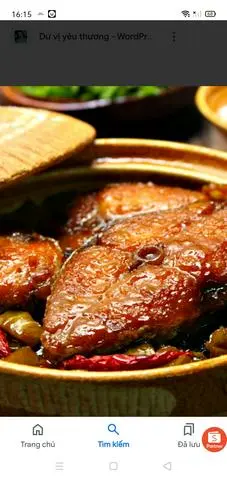 Hình ảnh cơm cá thu kho dưa chua