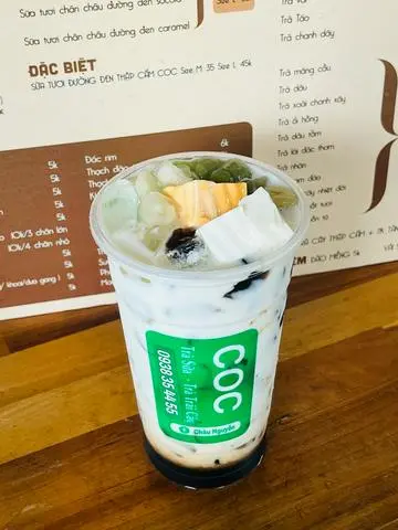 Hình ảnh Sữa tươi trân châu đường đen thập cẩm COC 