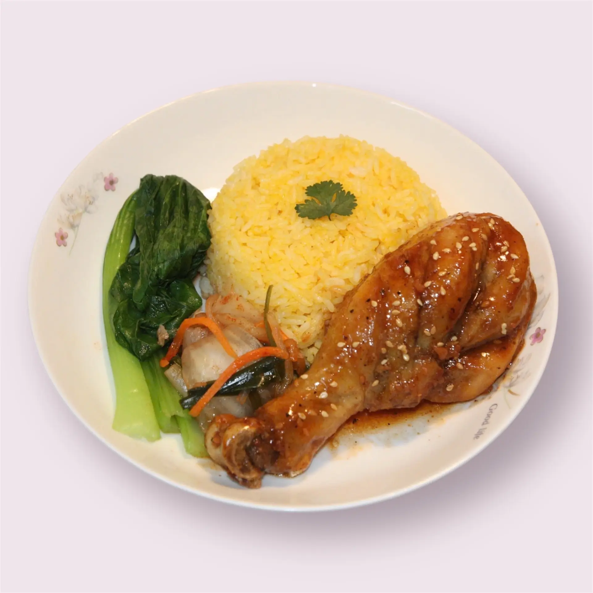 Hình ảnh Cơm đùi gà sốt