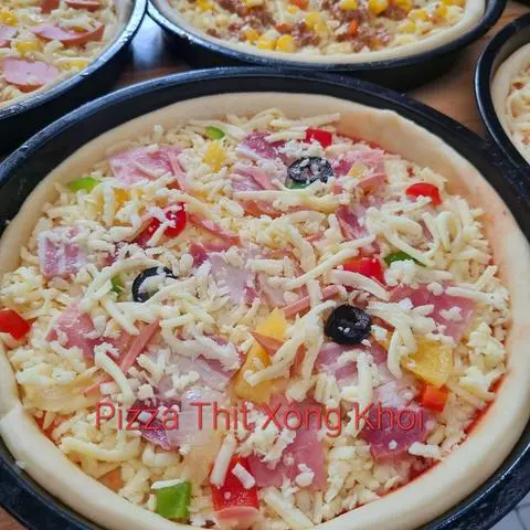 Hình ảnh Pizza Thịt Xông Khói Size 19cm