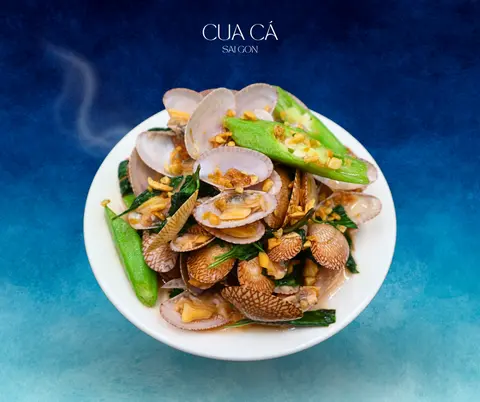 Hình ảnh Sò Lụa Xào Lá Quế 500gr