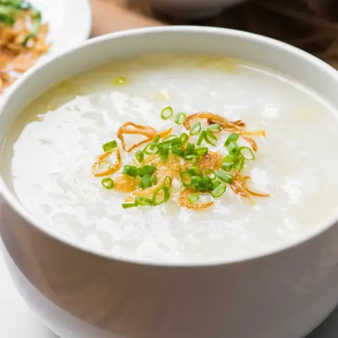 Hình ảnh cháo trắng gia vị