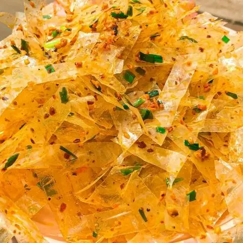 Hình ảnh bánh tráng trộn mỡ hành 