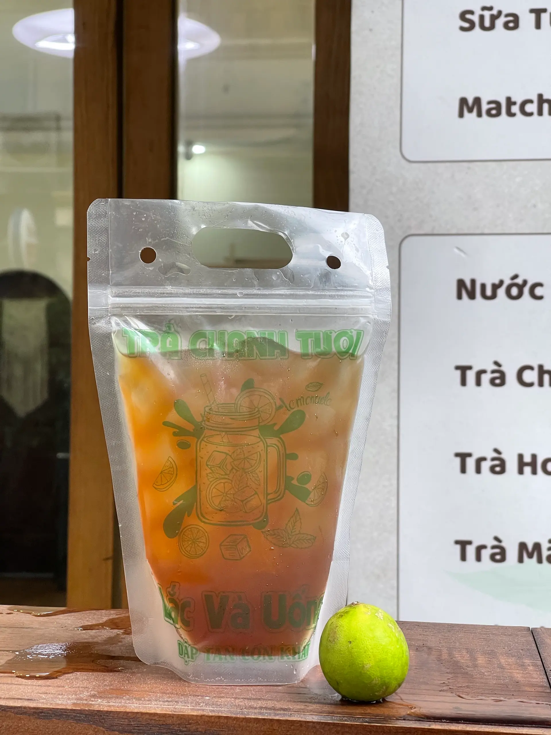 Hình ảnh Hồng trà chanh túi zip 