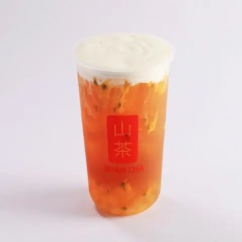 Hình ảnh Hồng Trà Chanh Dây Machiato