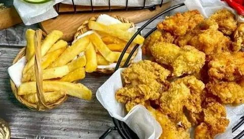 Hình ảnh Combo Sụn Gà - Khoai Lang Chiên Lắc Phô Mai Tặng 1 ly coca