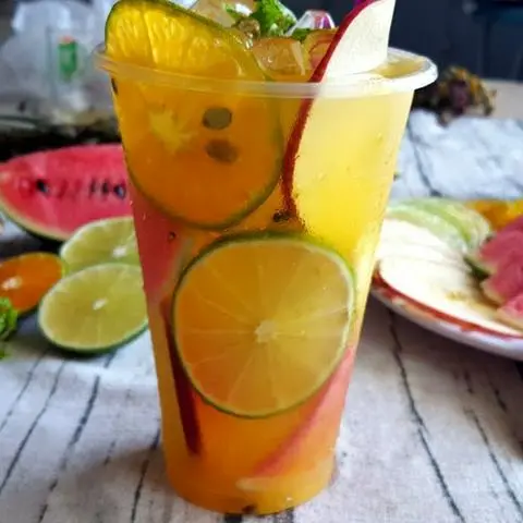 Hình ảnh trà trái cây nhiệt đới 