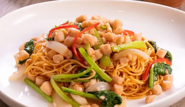 Hình ảnh dẹo xào mì