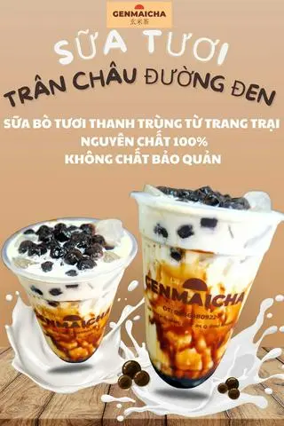 Hình ảnh Sữa tươi trân châu đường đen