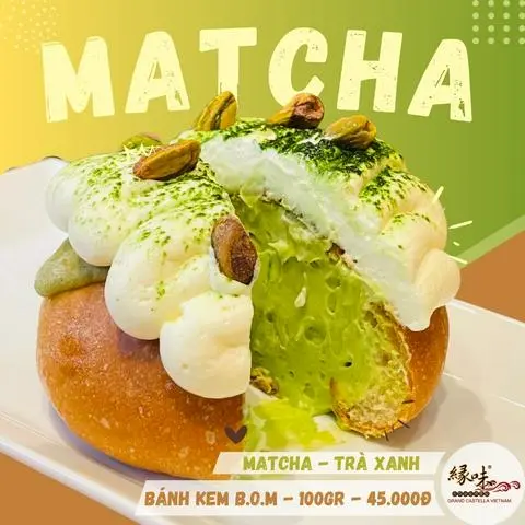 Hình ảnh Bánh Mì Kem B.O.M Trà Xanh