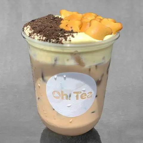 Hình ảnh Trà sữa kem trứng oreo bánh gấu