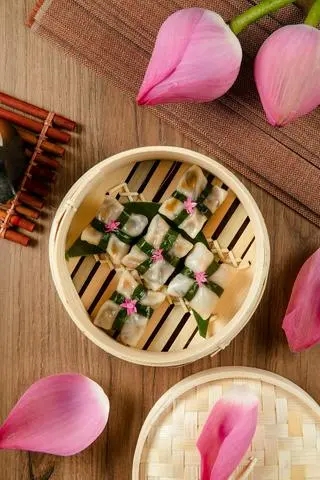 Hình ảnh VE39. Há Cảo Nấm & Rau Củ Thanh Linh (5 pcs) - "Thanh Linh" Vegetable & Mushroom Steamed Dumpling (5 pcs)