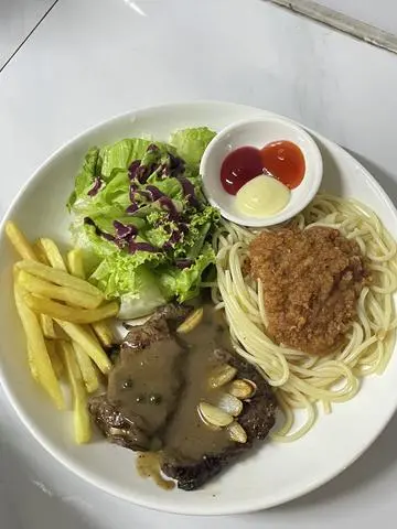 Hình ảnh Mì Ý steak Mỹ