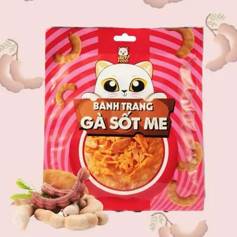 Hình ảnh Bánh tráng gà sốt me Mèo Food