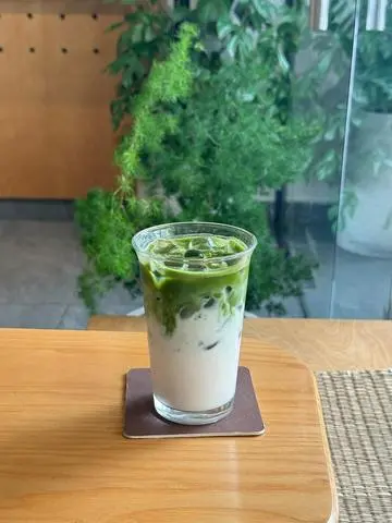 Hình ảnh Matcha sữa gấu latte
