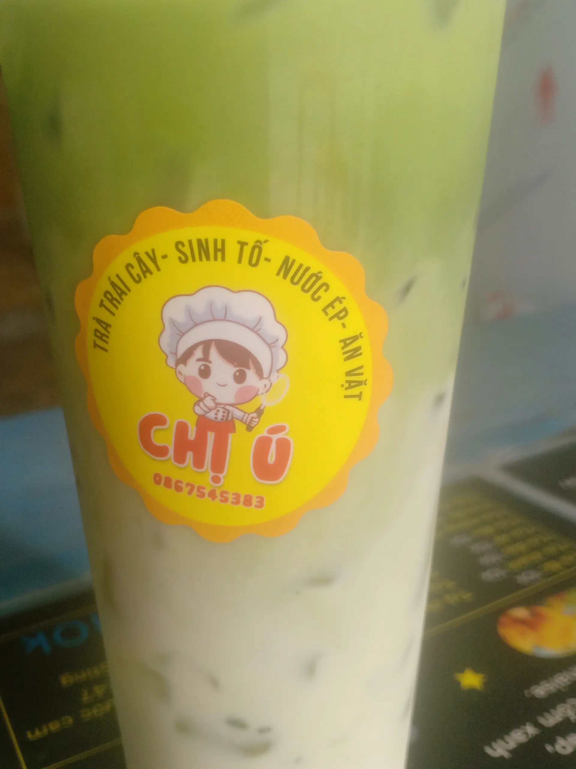 Hình ảnh Matcha latte sữa