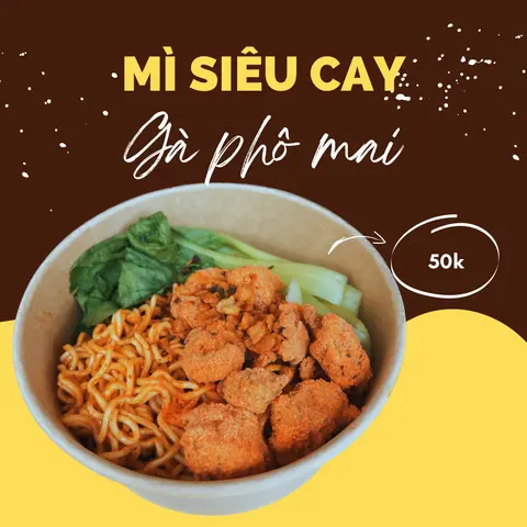 Hình ảnh Mì trộn Gà lắc phô mai