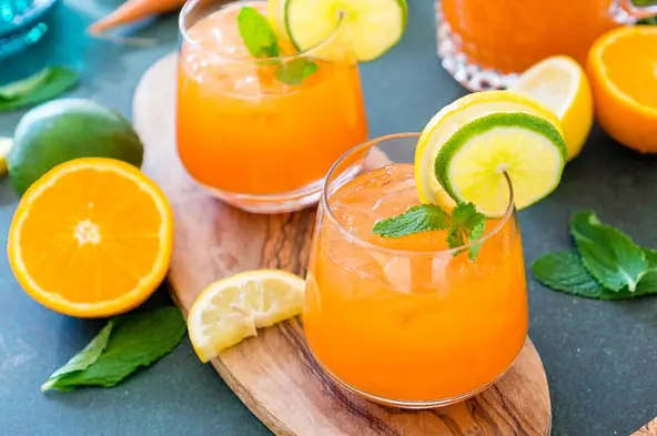 Hình ảnh nước ép thơm cam 