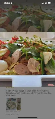 Hình ảnh CHẢ BÒ , TRỨNG CÚT TRỘN CÓC XOÀI+1 bịch phồng tôm