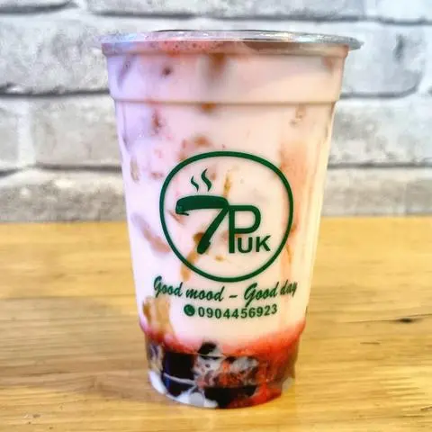 Hình ảnh Sữa tươi dâu trân châu đường đen